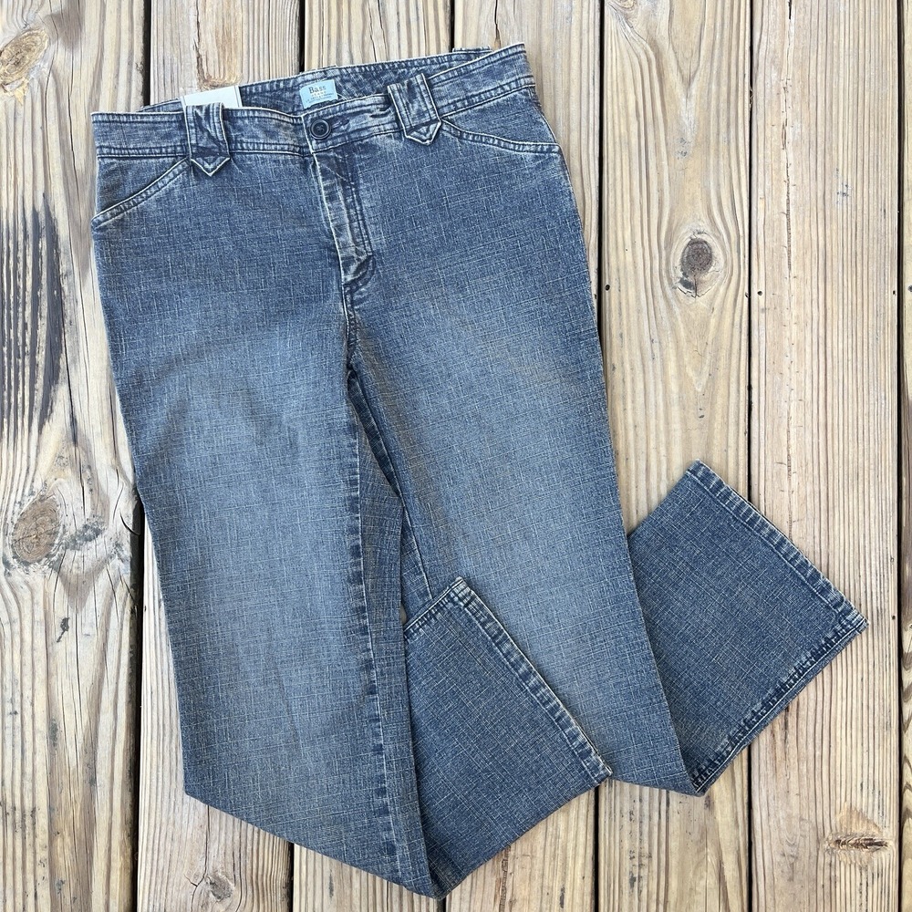 Bass Women's Bootcut Jeans Medium Wash Mid Rise Flap Pockets Size 6 NWT